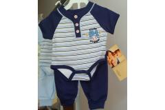 Tulec Trend set body and pants navy, 0-6m