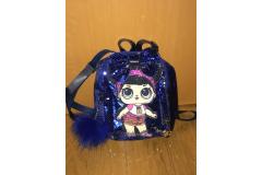 LOL bag with bow blue