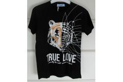Black Tshirt True Love, 4-14y