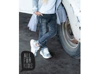 AFK Dívčí džíny baggy černé, 104-146